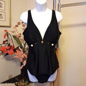 NWOT Fanta Sizer Suit Tummy Control Swimsuits for Women One Piece Swimwear 16D